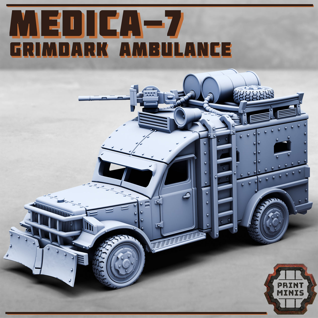 Grimdark Ambulance. Desert Technical - Print Minis