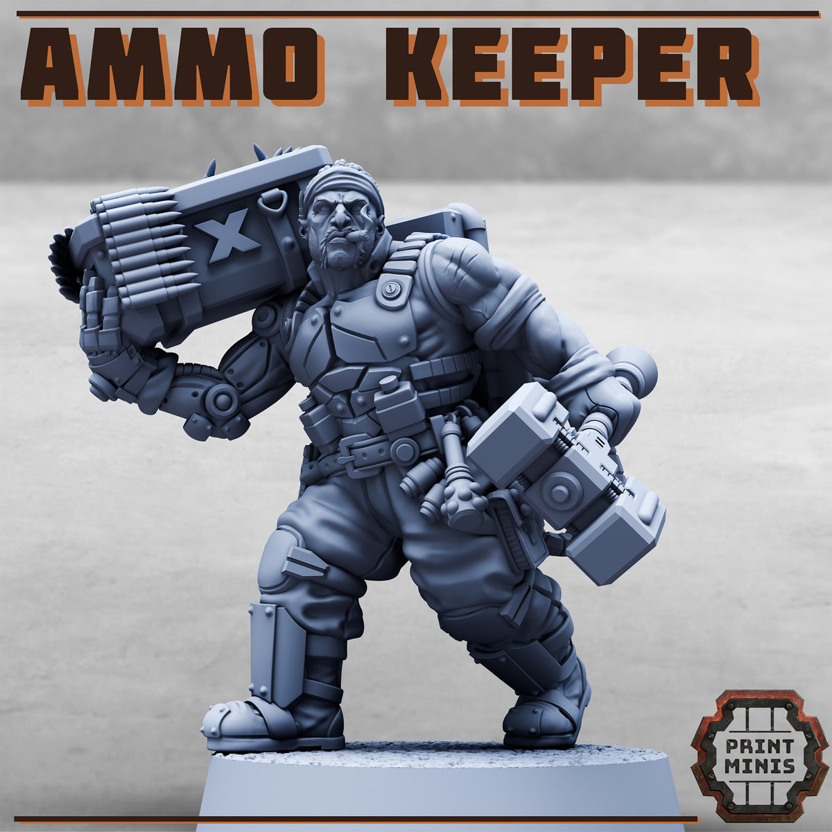 Ammo Keeper. Mercenary Brute - Print Minis