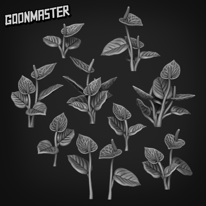Anthurium Andraeanum - Goonmaster Basing Bits | Scale Model Flamingo Flower