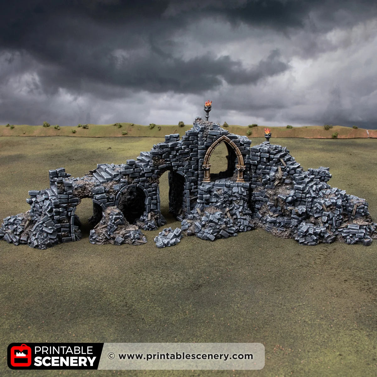 Archway of Desolation. Darkness and Desolation 15mm, 28mm, 32mm - Printable Scenery | SystemHex