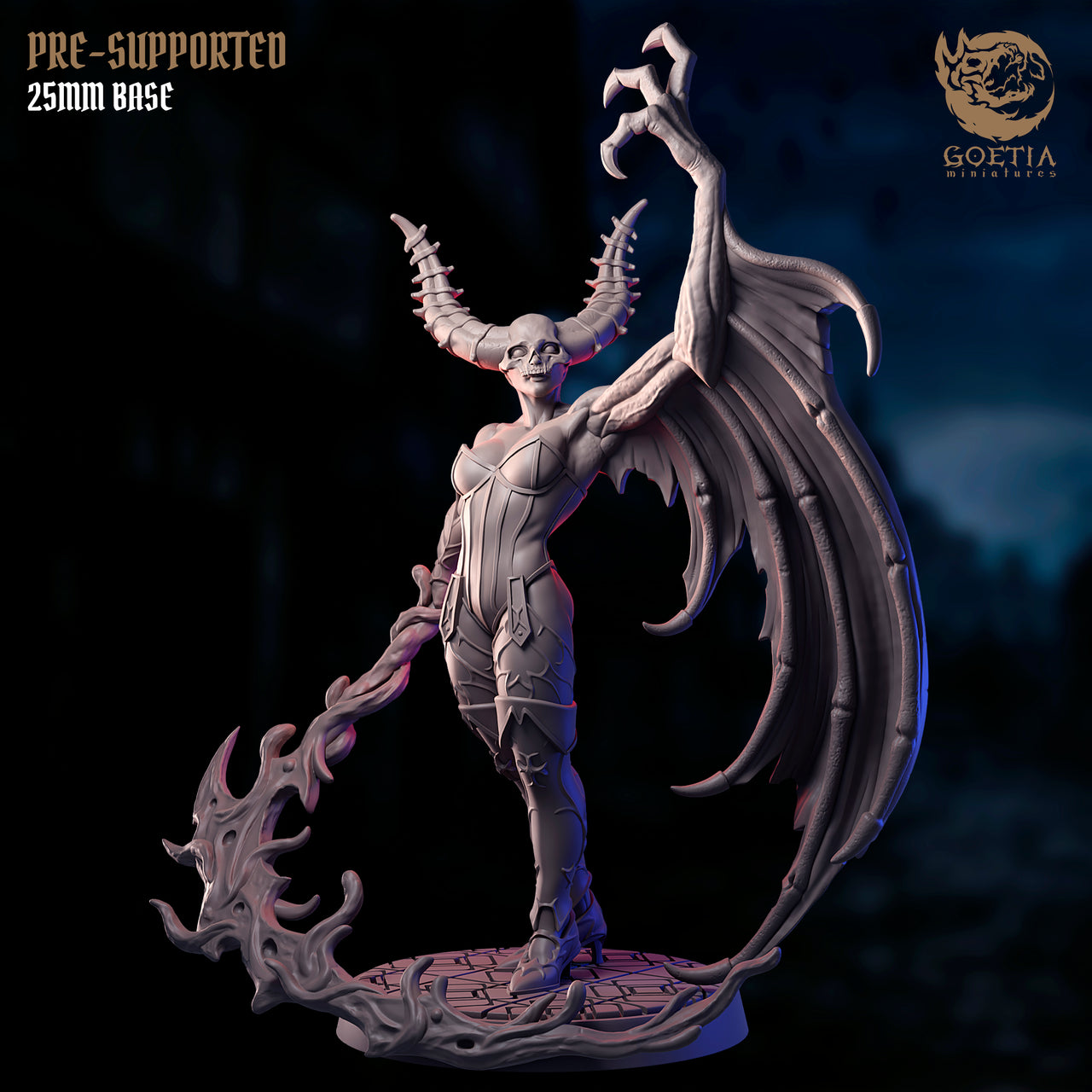 Arvania, The Burning Darkness, Noble Succubus - Goetia Miniatures