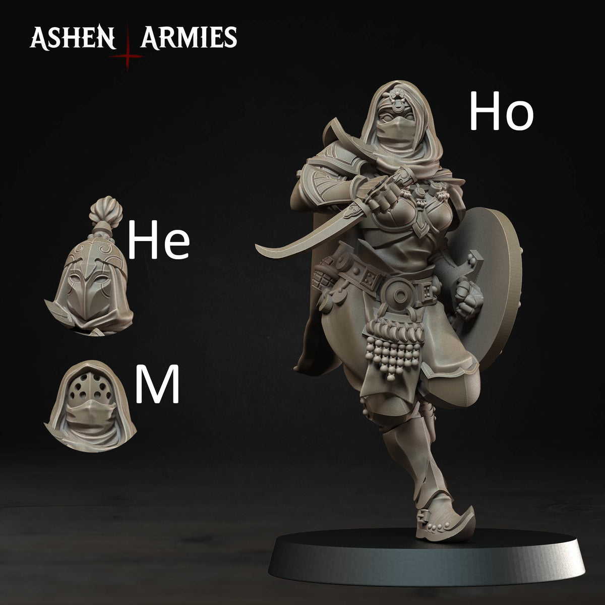 Assassin (Female). Gilded Dominion - Ashen Armies | Grimdark Ottoman Empire