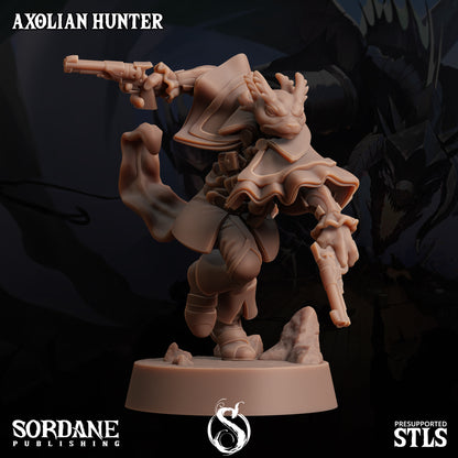 Axolian Hunter, Axolotl Folk Rogue - Sordane Publishing