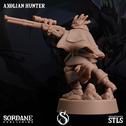 Axolian Hunter, Axolotl Folk Rogue - Sordane Publishing
