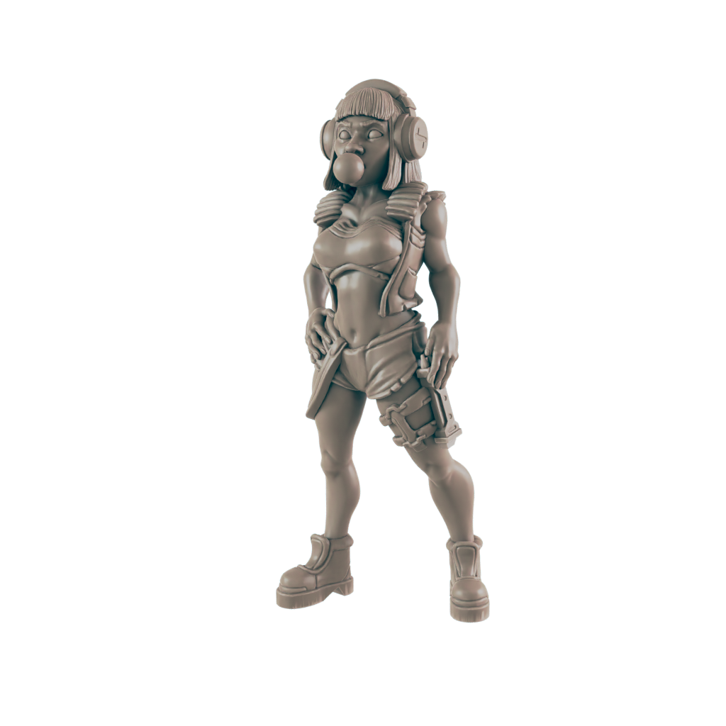 Bubble Gum Sally. Cybpunk Civilian - Ec3d