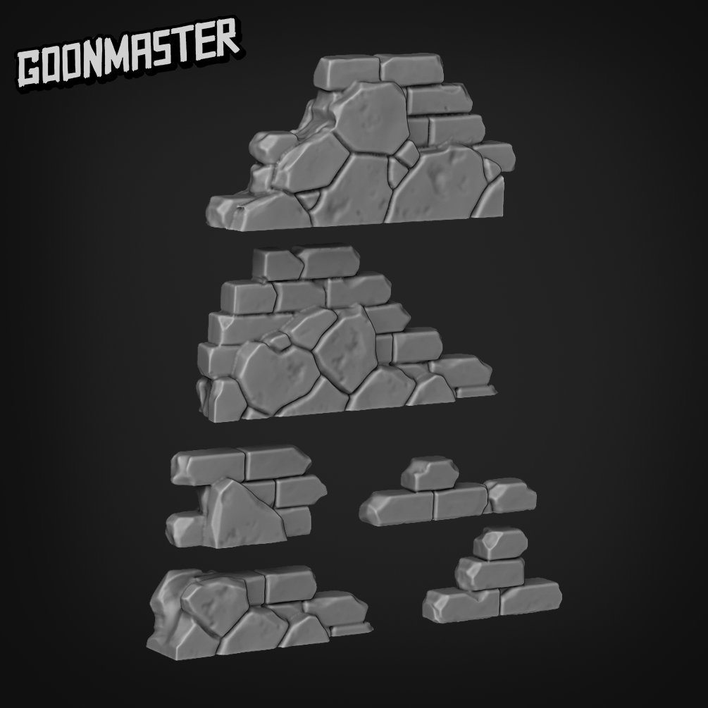Wall Rubble - Goonmaster Basing Bits