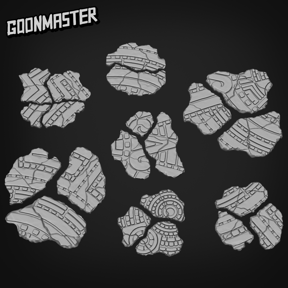 Broken Temple Ancient Floor - Goonmaster Basing Bits