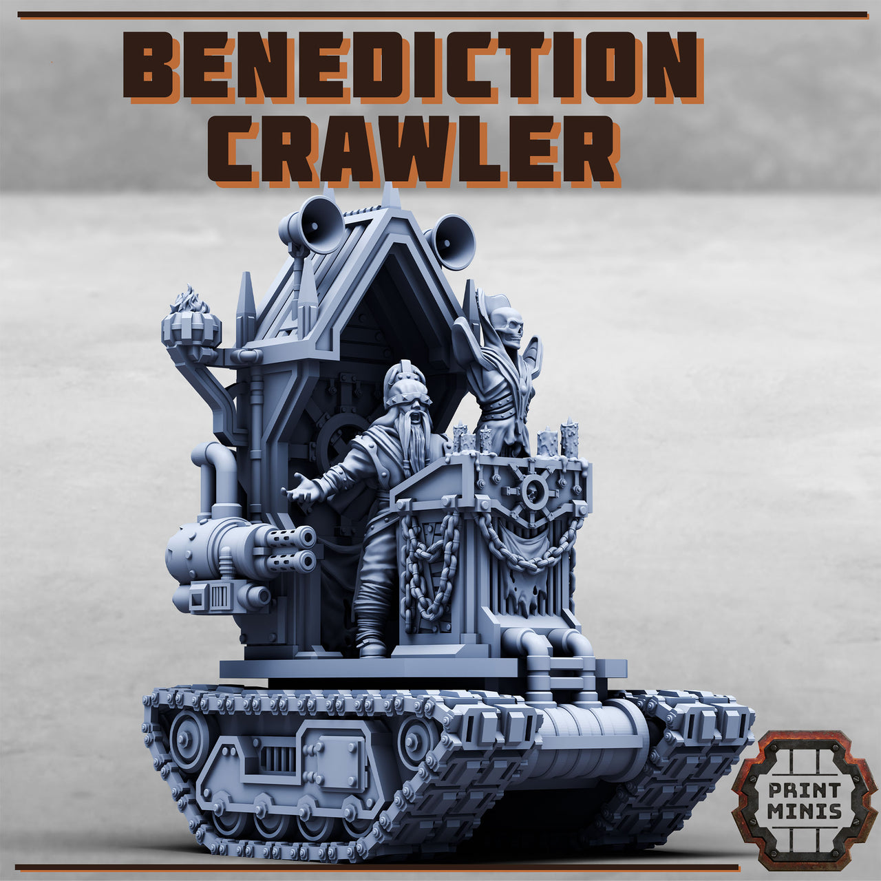 Benediction Crawler, Shrine Tank - Print Minis