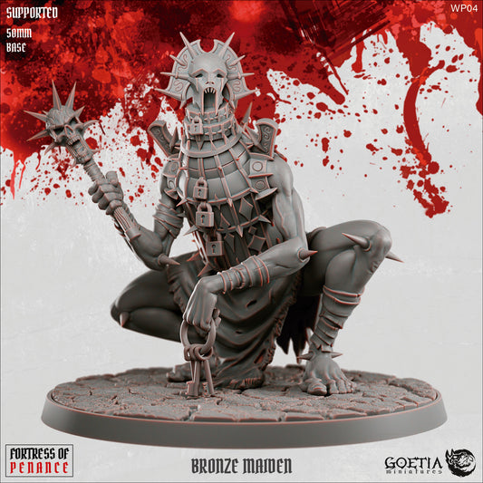 Bronze Maiden, Imprisoned Demon - Goetia Miniatures