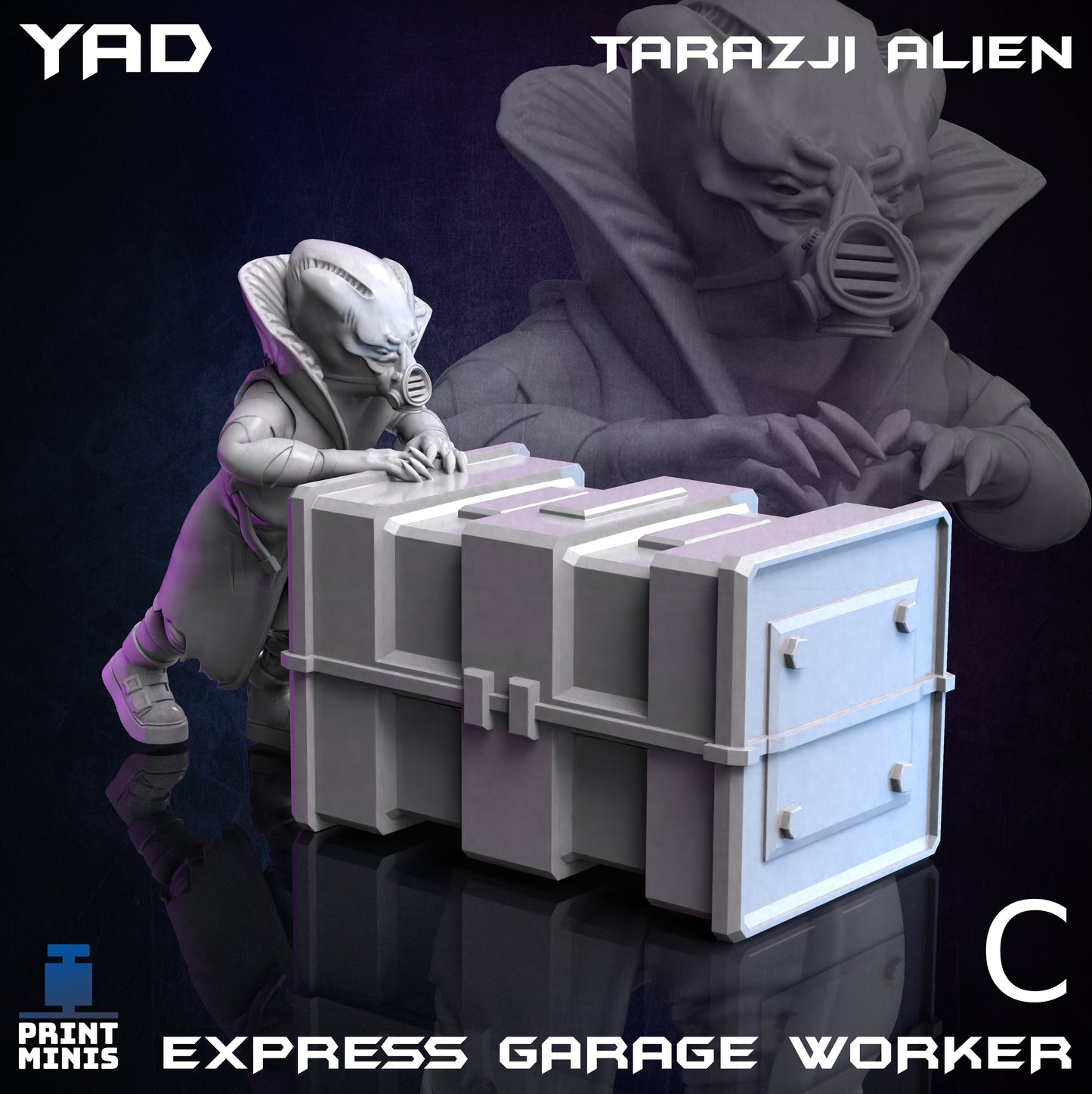 Tarazji Aliens, Express Garage Worker - Print Minis
