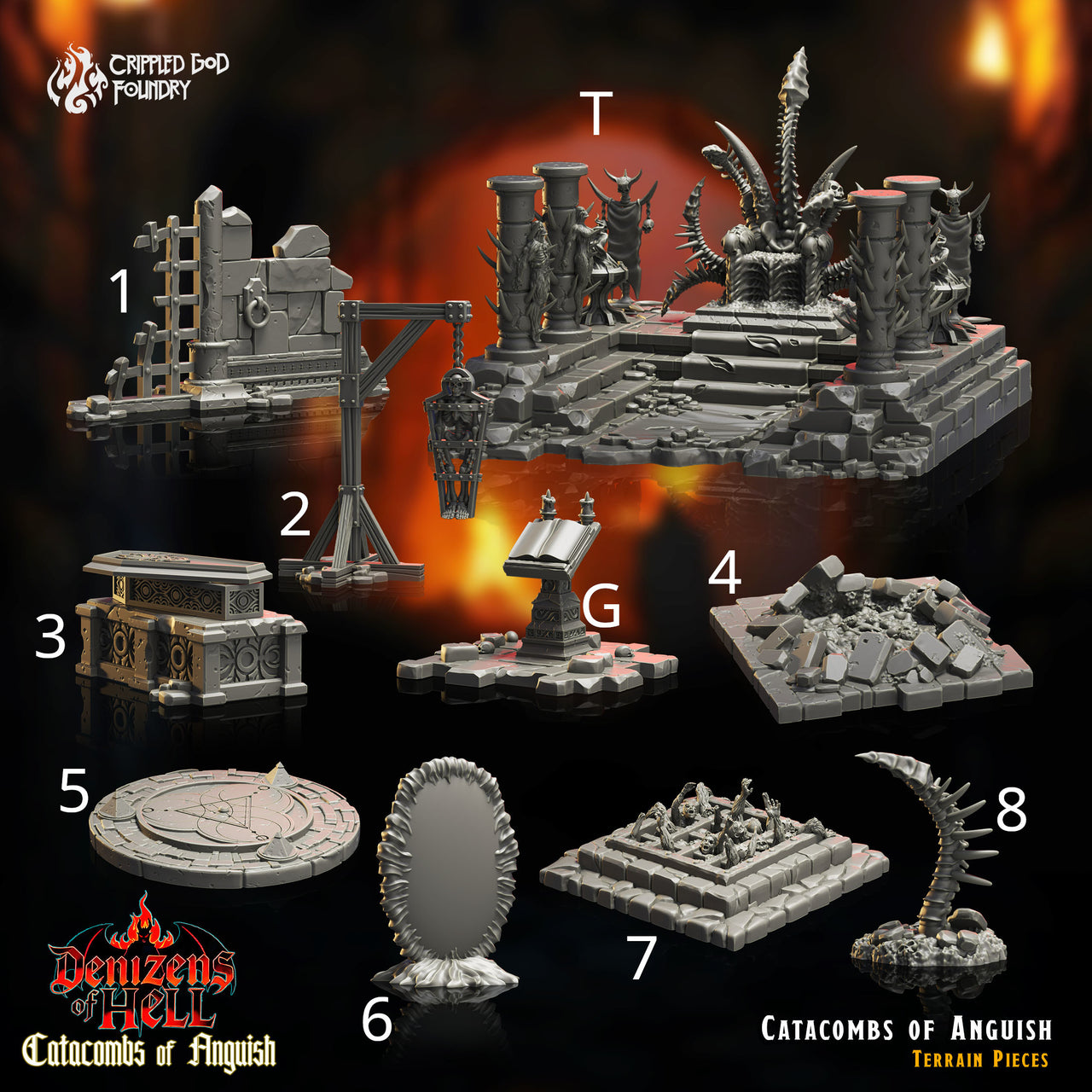 Catacombs of Anguish Terrain - Crippled God Foundry