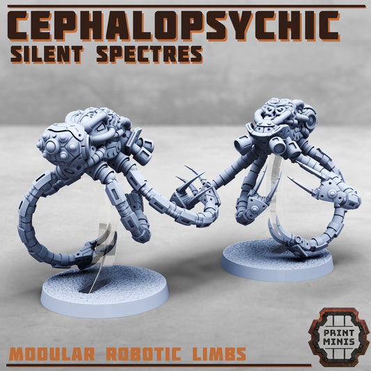 Cephalopsychic, Killer Squid Robot - Print Minis
