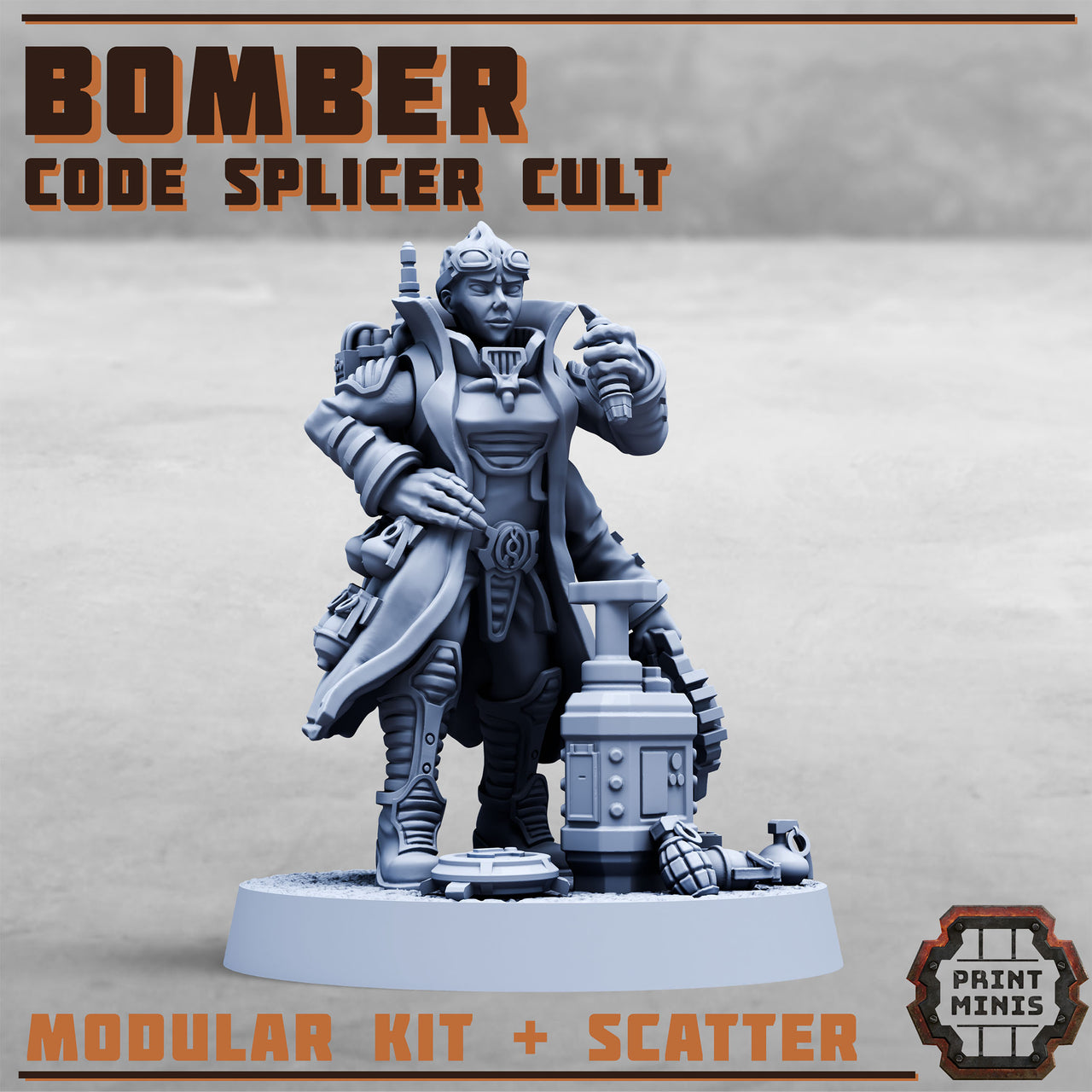 Code Splicer Bomber. Alien Mutant Demolitions Expert.  - Print Minis