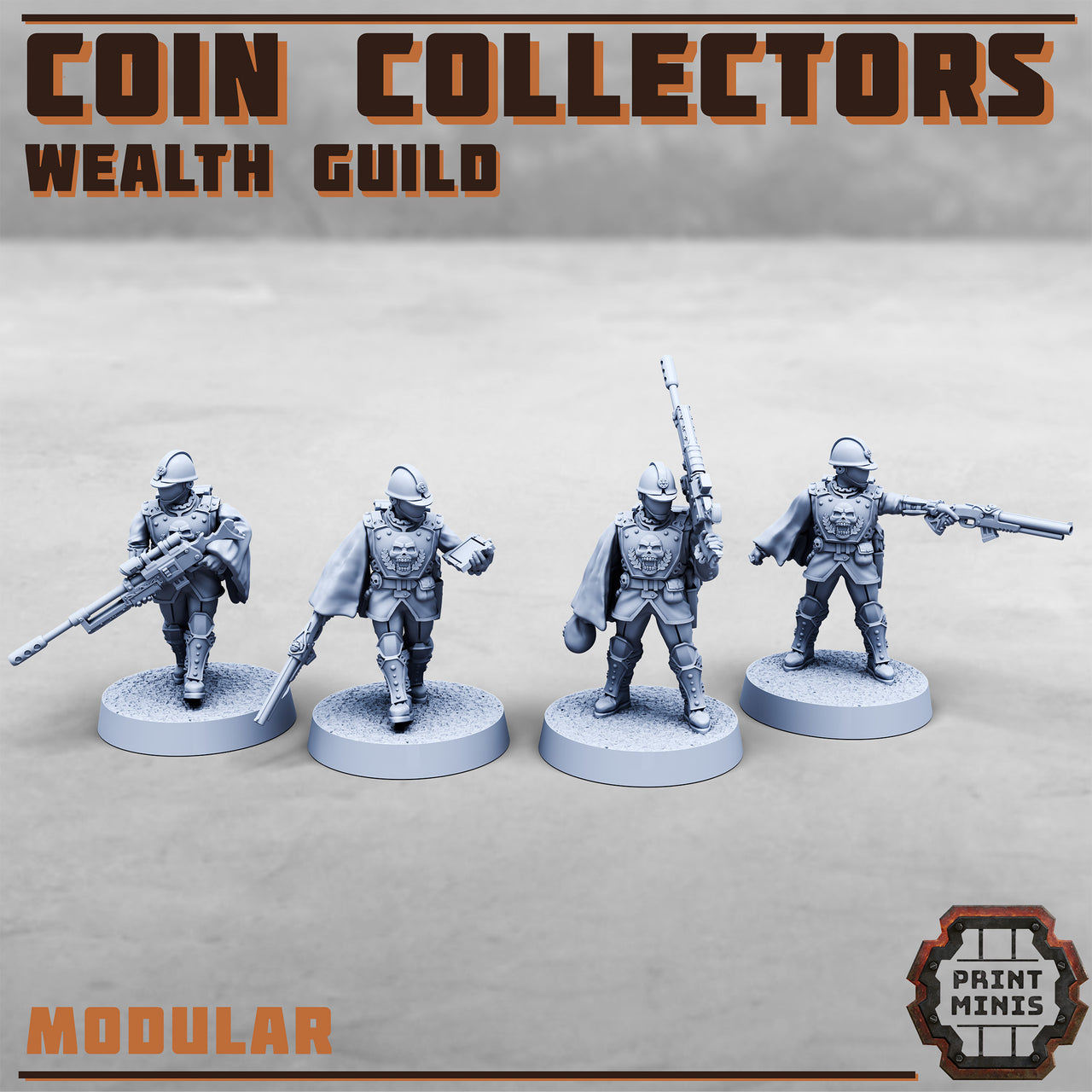 Coin Collectors. Modular Wealth Guild - Print Minis