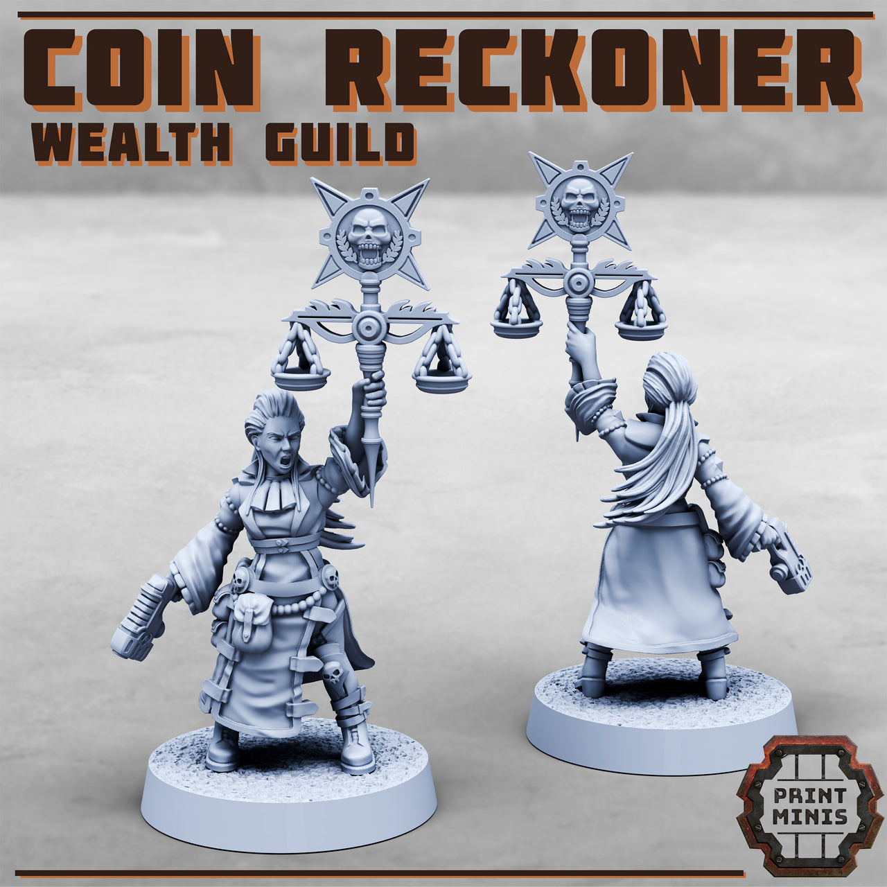 Coin Reckoner. Wealth Guild Captain - Print Minis