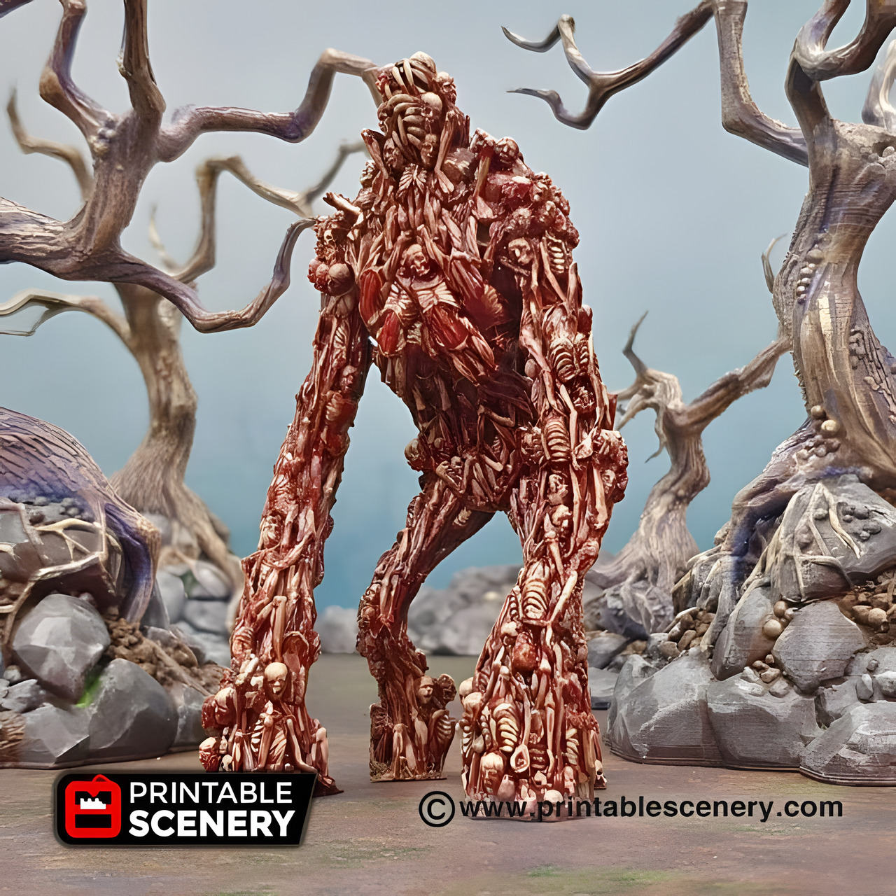 Corpse Giant. Shadowfey Wilds, 15mm, 28mm, 32mm - Printable Scenery