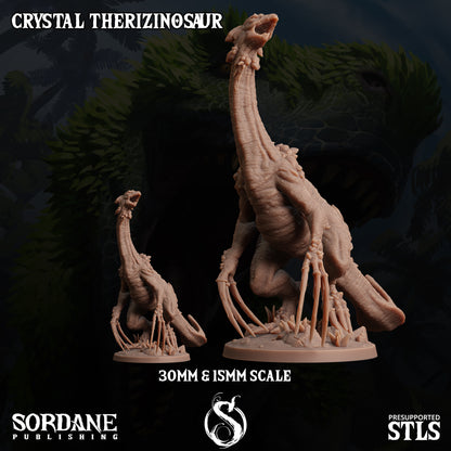 Crystal Therizinosaur, Elemental Dinosaur - Sordane Publishing