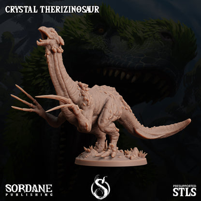 Crystal Therizinosaur, Elemental Dinosaur - Sordane Publishing
