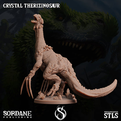Crystal Therizinosaur, Elemental Dinosaur - Sordane Publishing