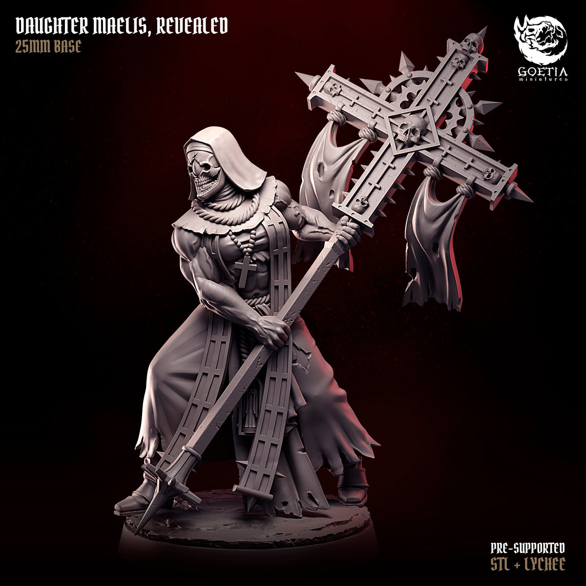 Daughter Maelis, Revealed. Demon Nun - Goetia Miniatures