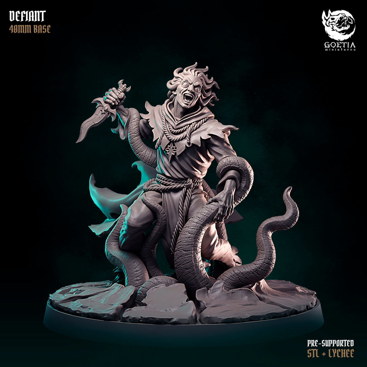 Defiant, resiliant cultist. The Cult of Madness - Goetia Miniatures