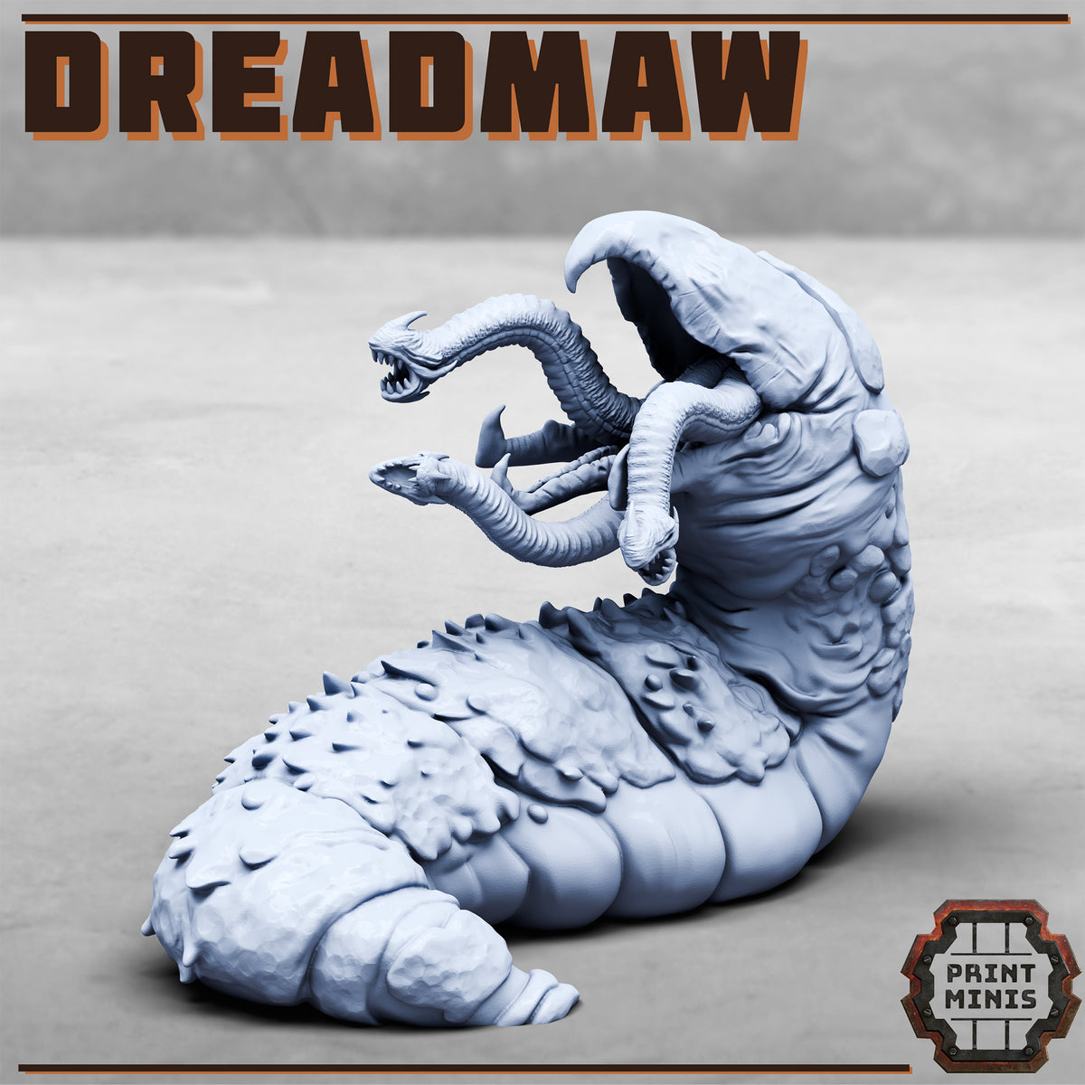 Dreadmaw. Desert Worm Monster - Print Minis