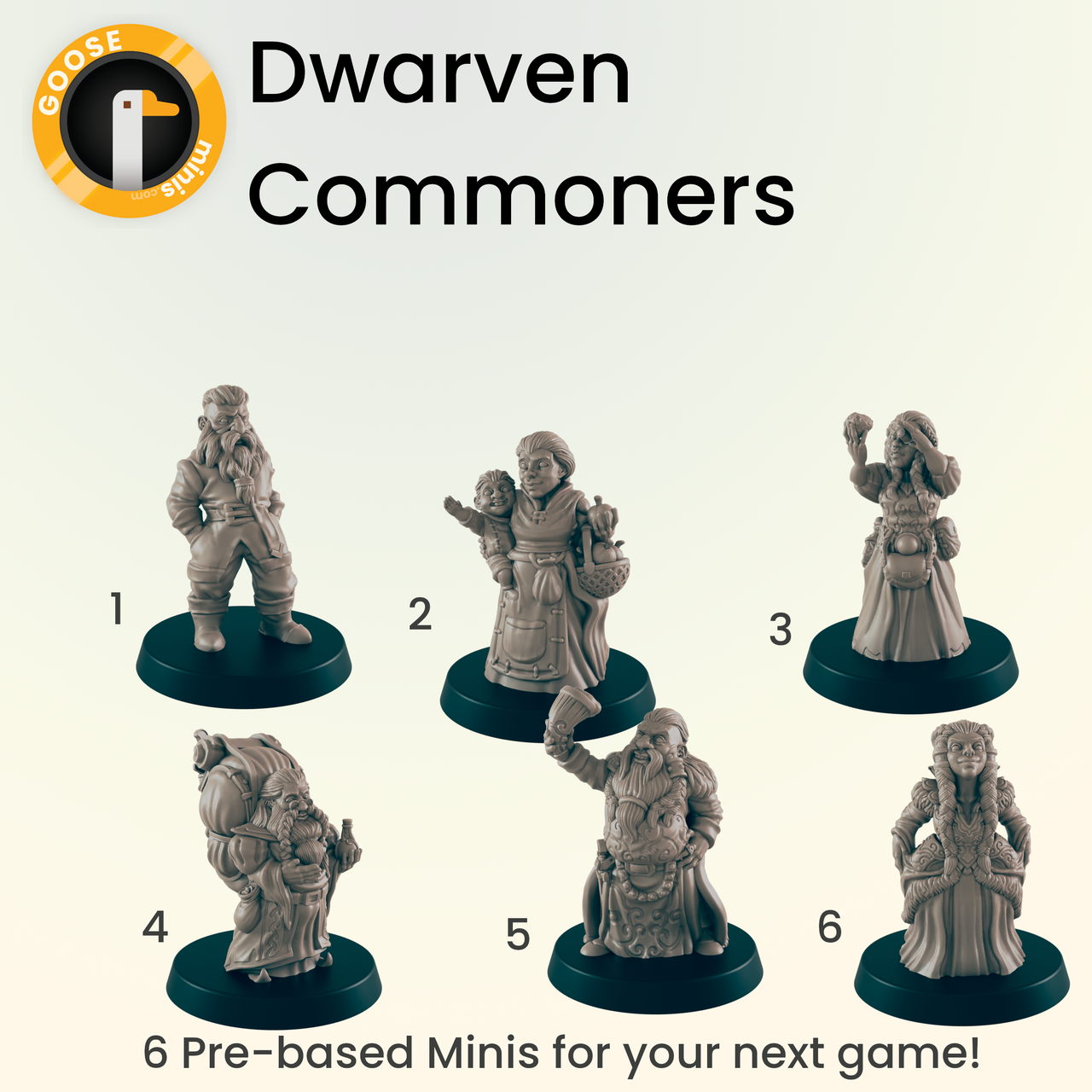 Dwarven Commoners - Ec3d | Villagers | Everyday Folk