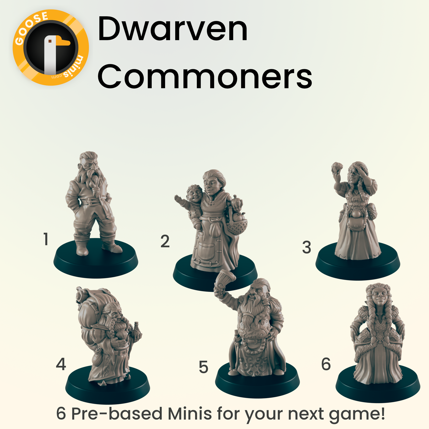 Dwarven Commoners - Ec3d | Villagers | Everyday Folk