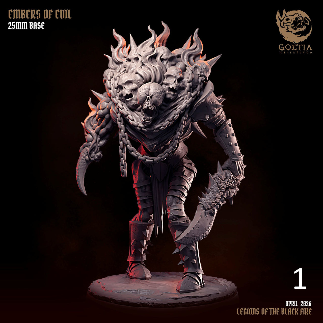 Embers of Evil. Demonic Fire Elementals - Goetia Miniatures