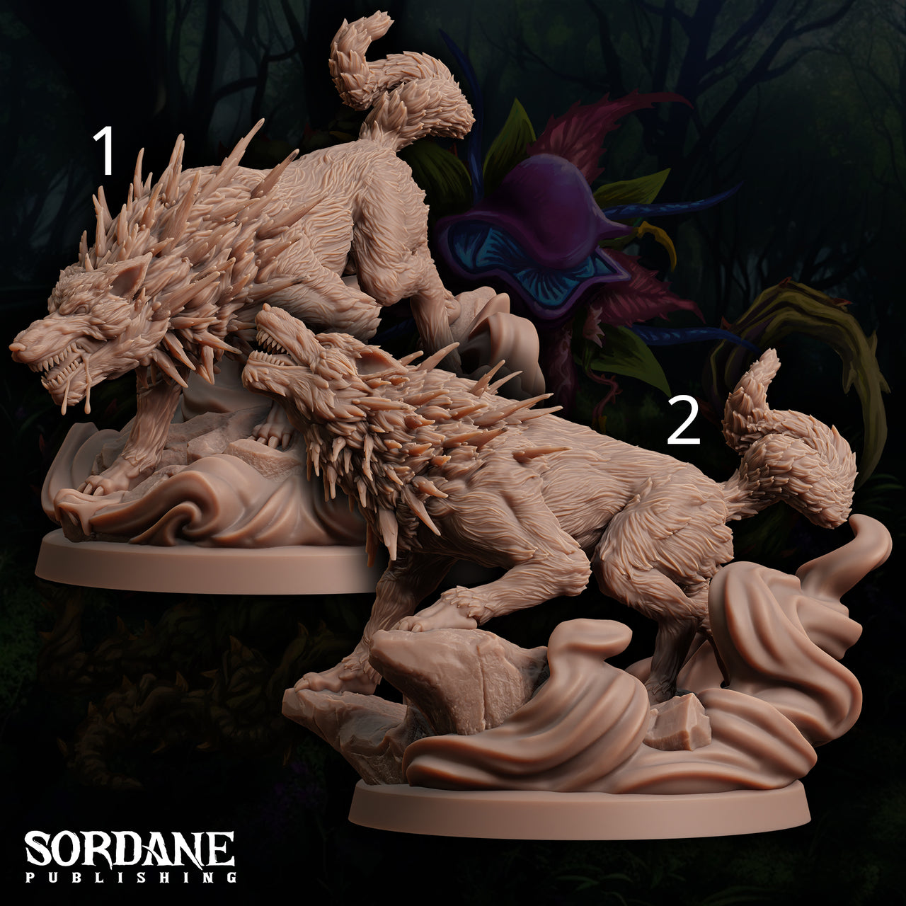 Fellthorn Stalkerr. Spiky Giant Wolf - Sordane Publishing