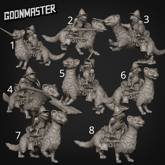 Ferret and Frog Cavalry. Mounted Frog Knight - Goonmaster