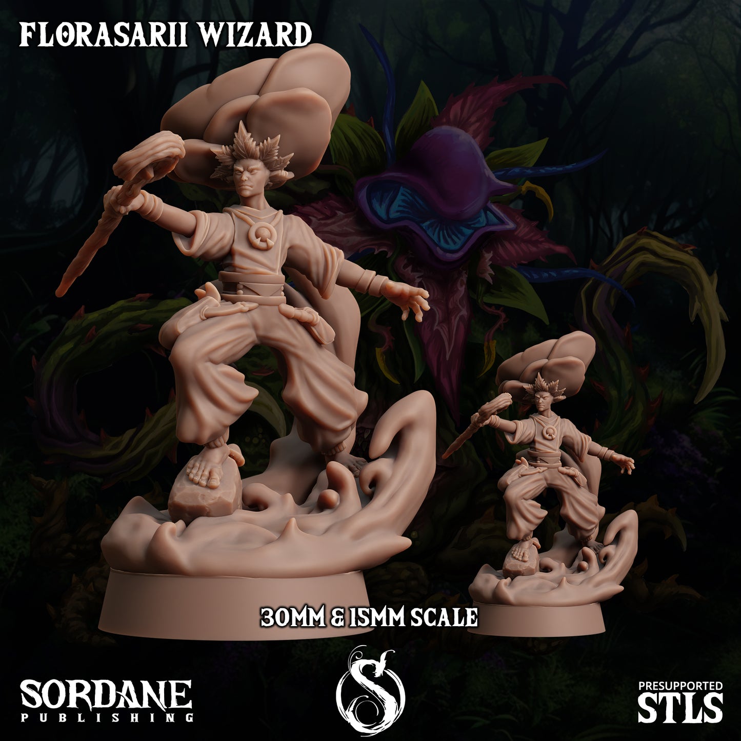 Florasarii Wizard, Flower folk adventurer - Sordane Publishing