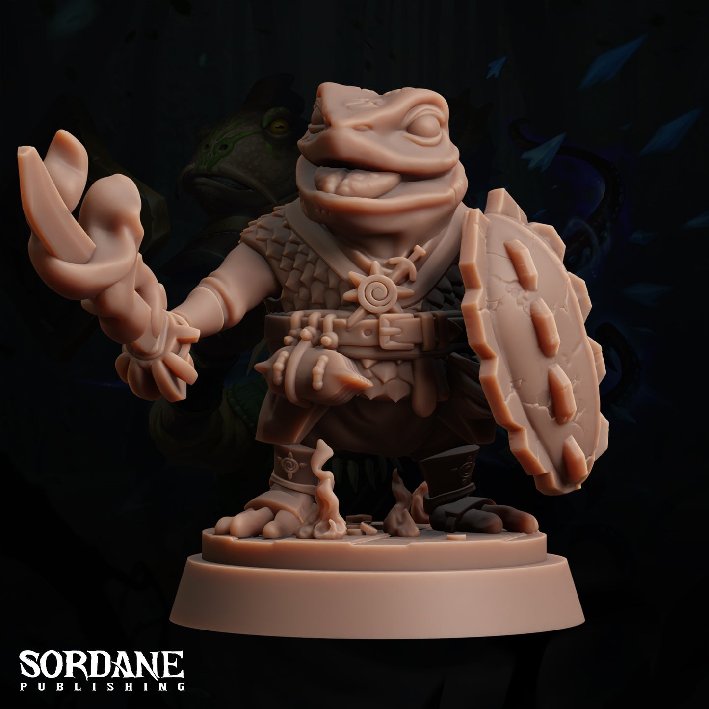 Froin Paladin, Aung. Frogfolk Warrior - Sordane Publishing