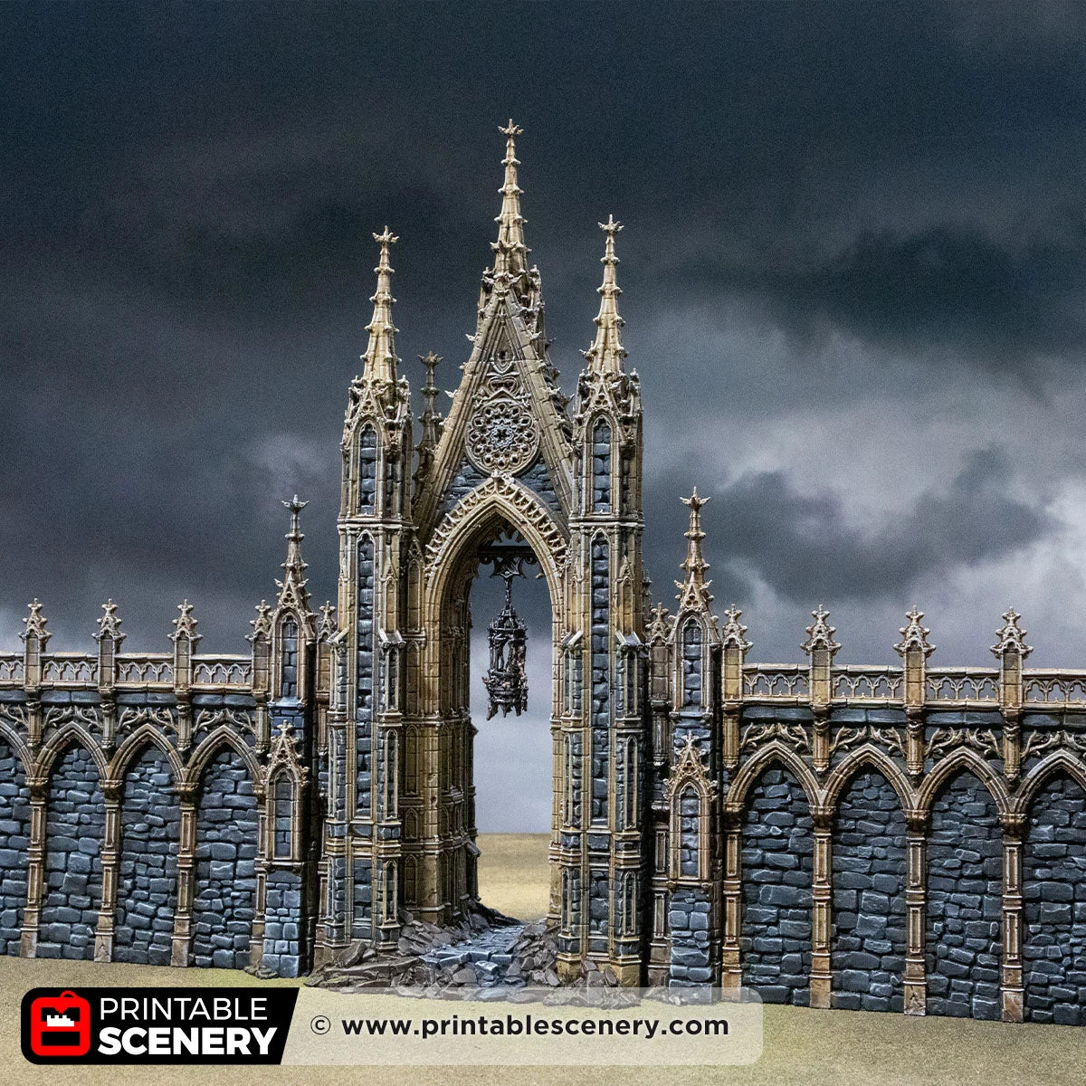 Gallows Gate. Darkness and Desolation 15mm, 28mm, 32mm - Printable Scenery | SystemHex