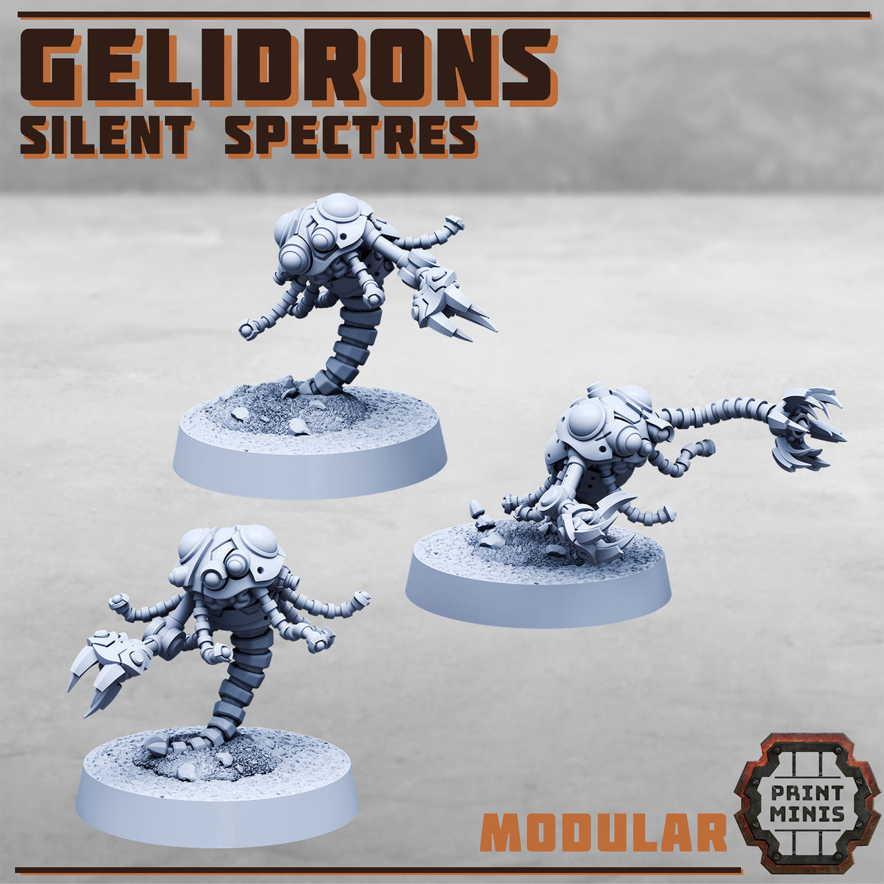 Geildrons. Silent Spectre Robots - Print Minis