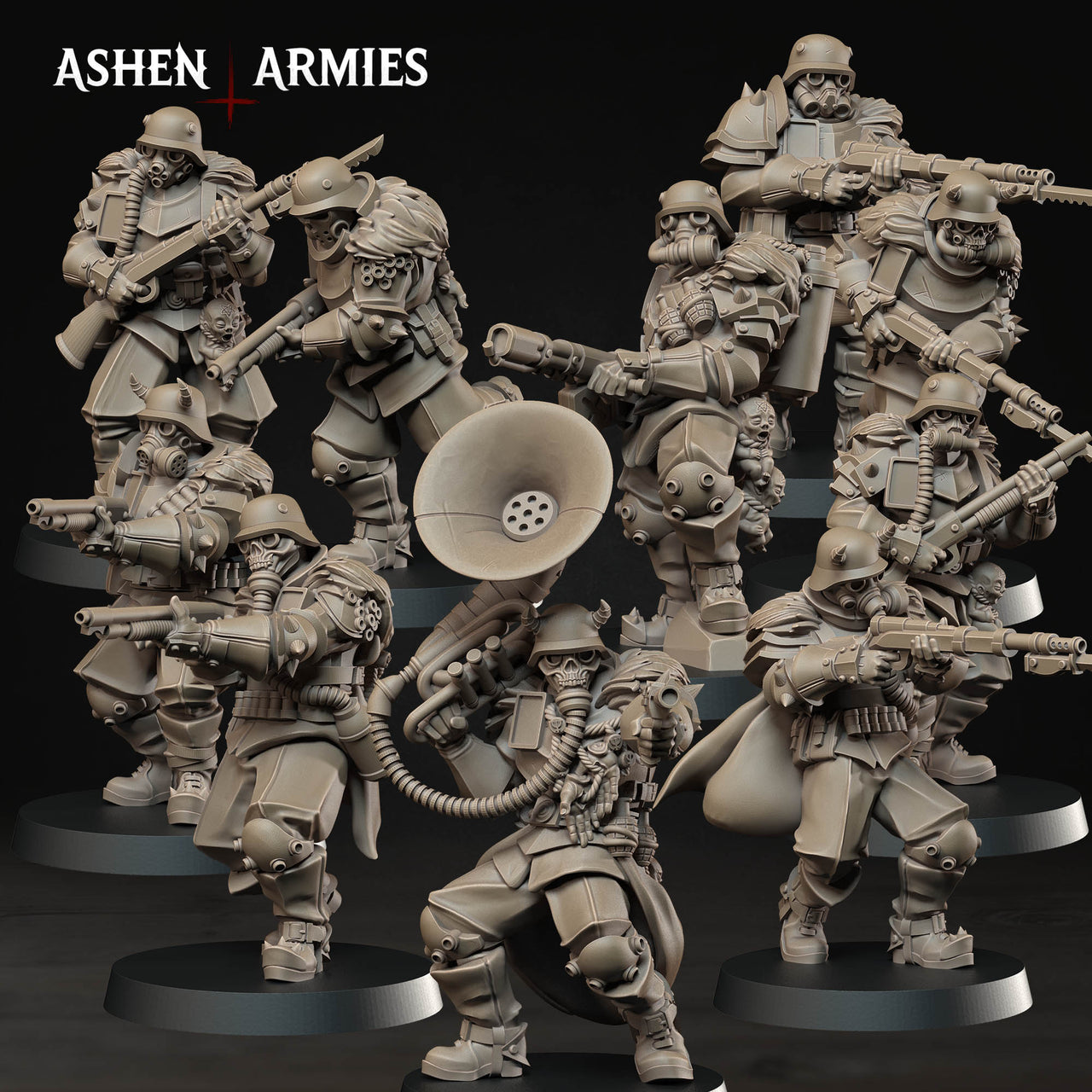 Heretical Troopers. Hellbound Apostasy - Ashen Armies