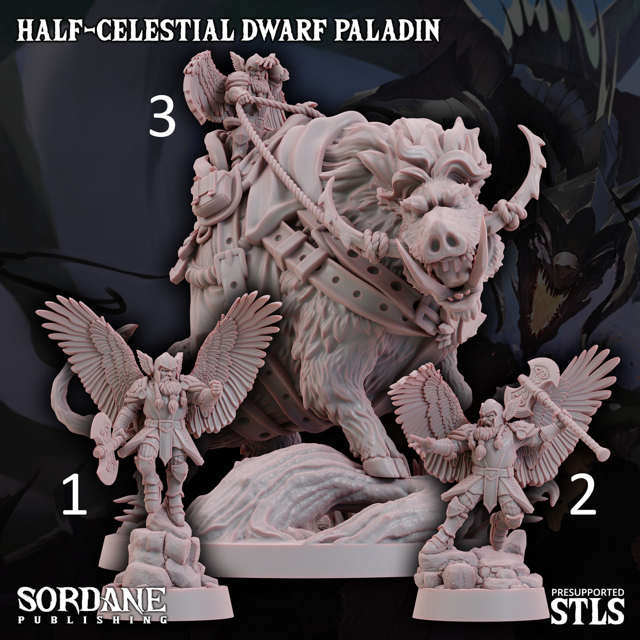 Half-Celestial Dwarf Paladin - Sordane Publishing