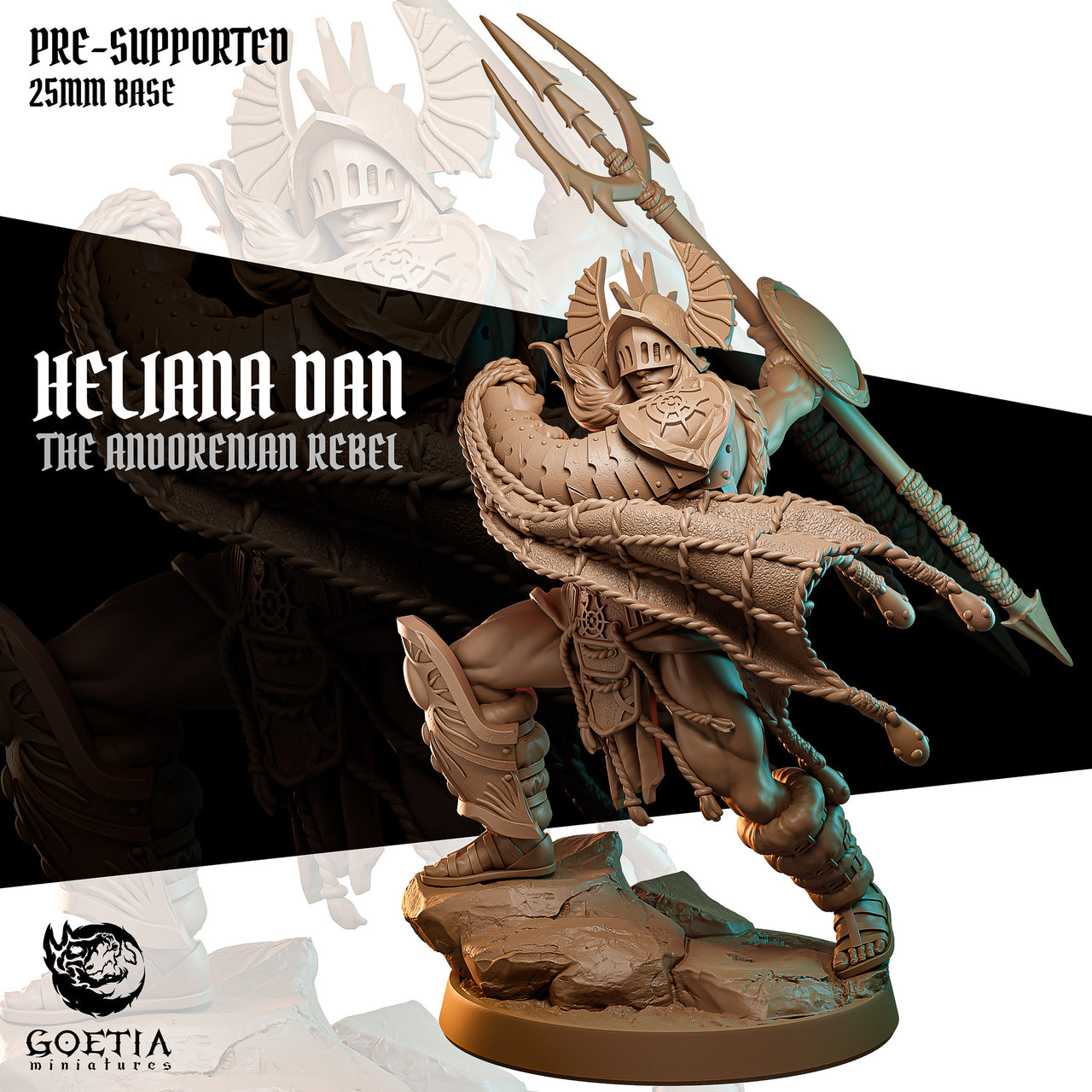 Heliana Dan, The Andorenian Rebel - Goetia Miniatures