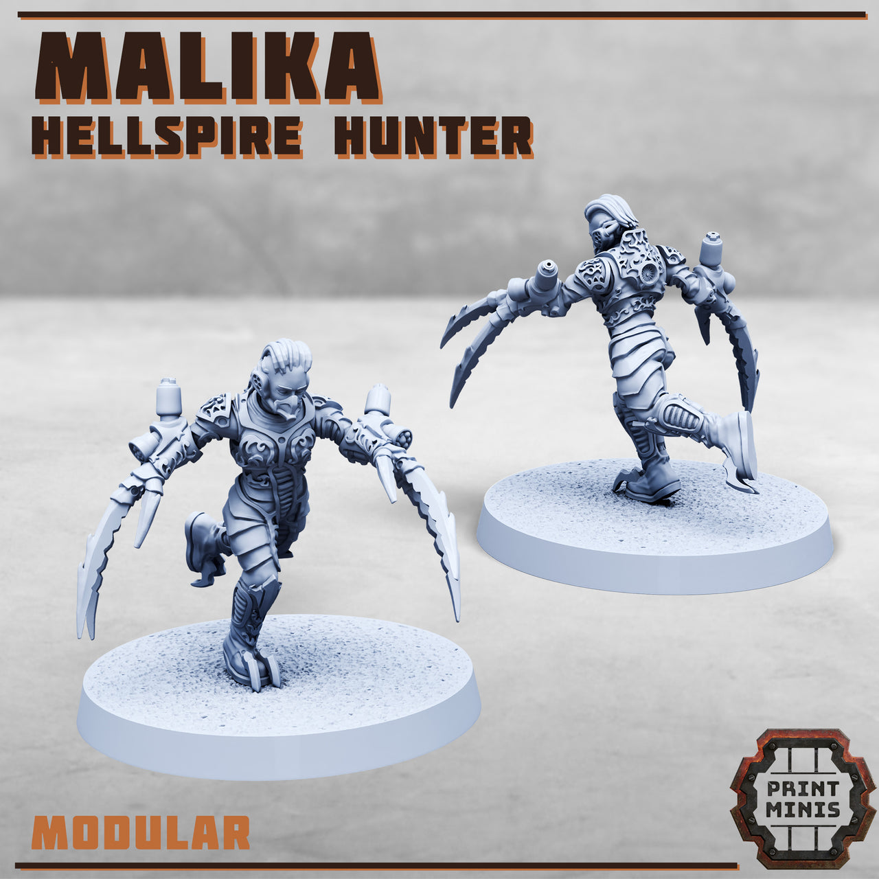 Malika, Hellspire Hunter Assassin- Print Minis