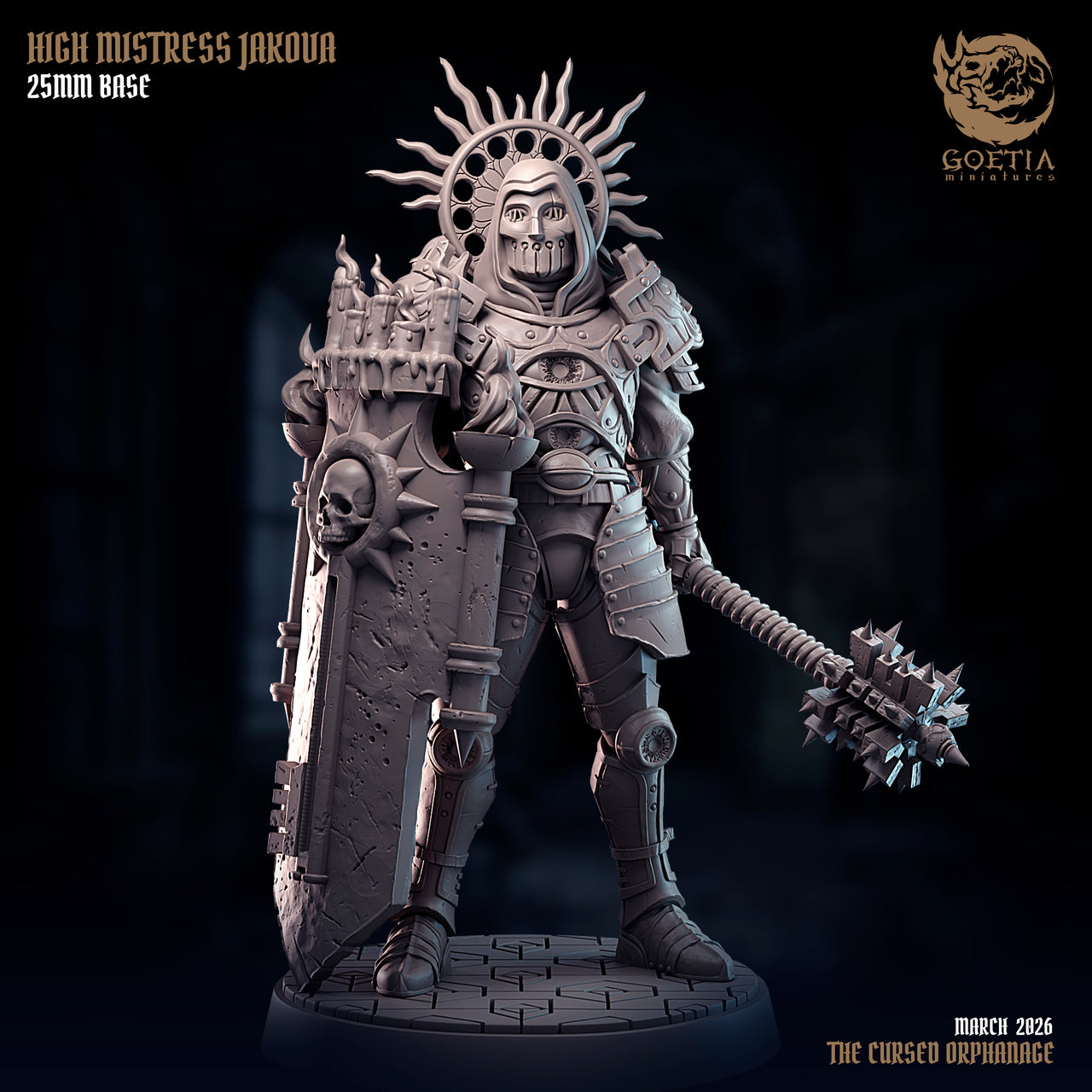 High Mistress Jakova. Knight Captain - Goetia Miniatures