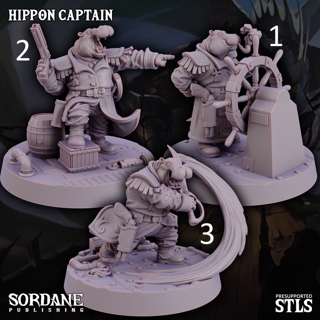 Hippon Captain. Hippo swashbuckler - Sordane Publishing