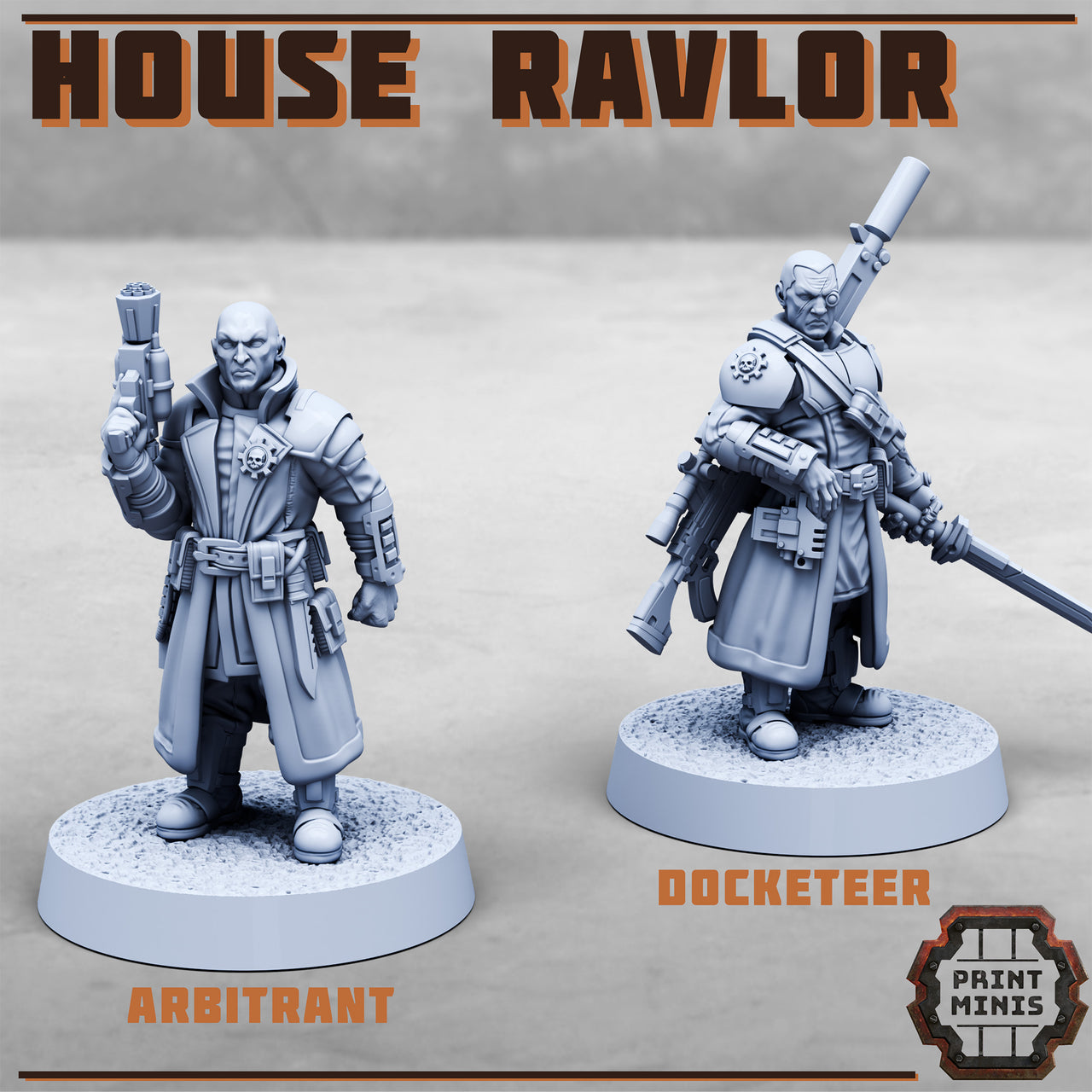 Novle House Ravalor, Inquisitor Operatives - Print Minis