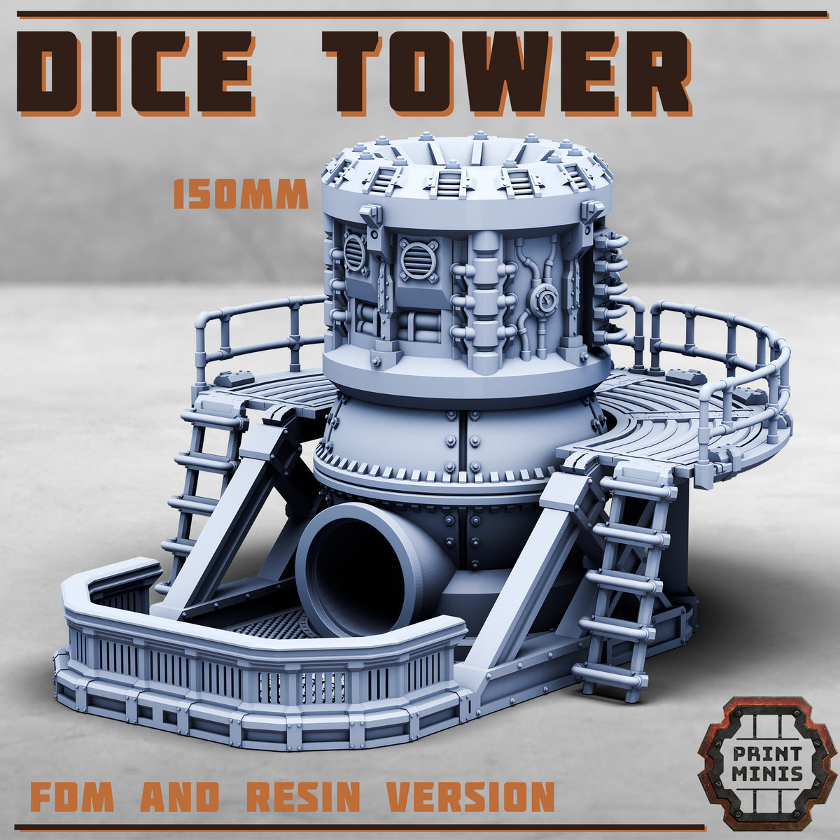 Industrial Dice Tower - Print Minis