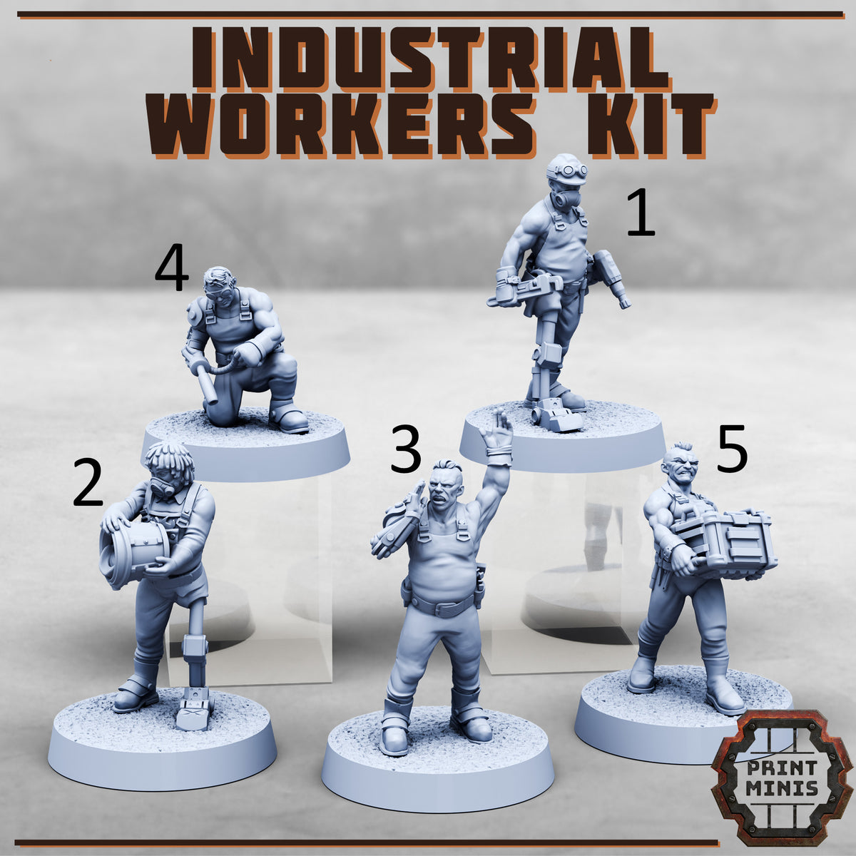 Industrial Workers - Print Minis