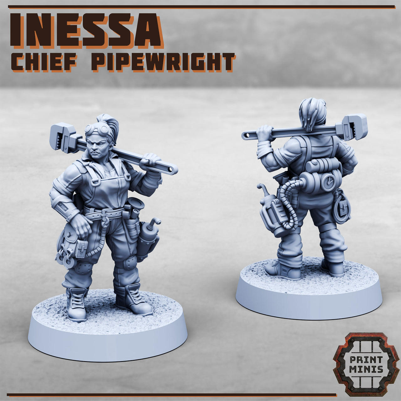 Inessa, Chief Pipewright - Print Minis