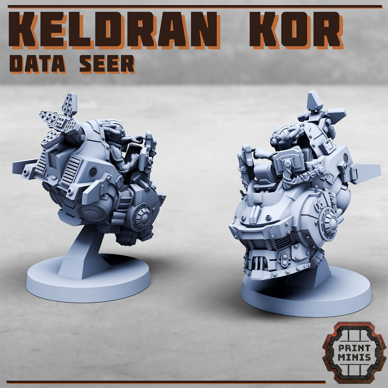 Keldran Kor, Data Seer - Print Minis