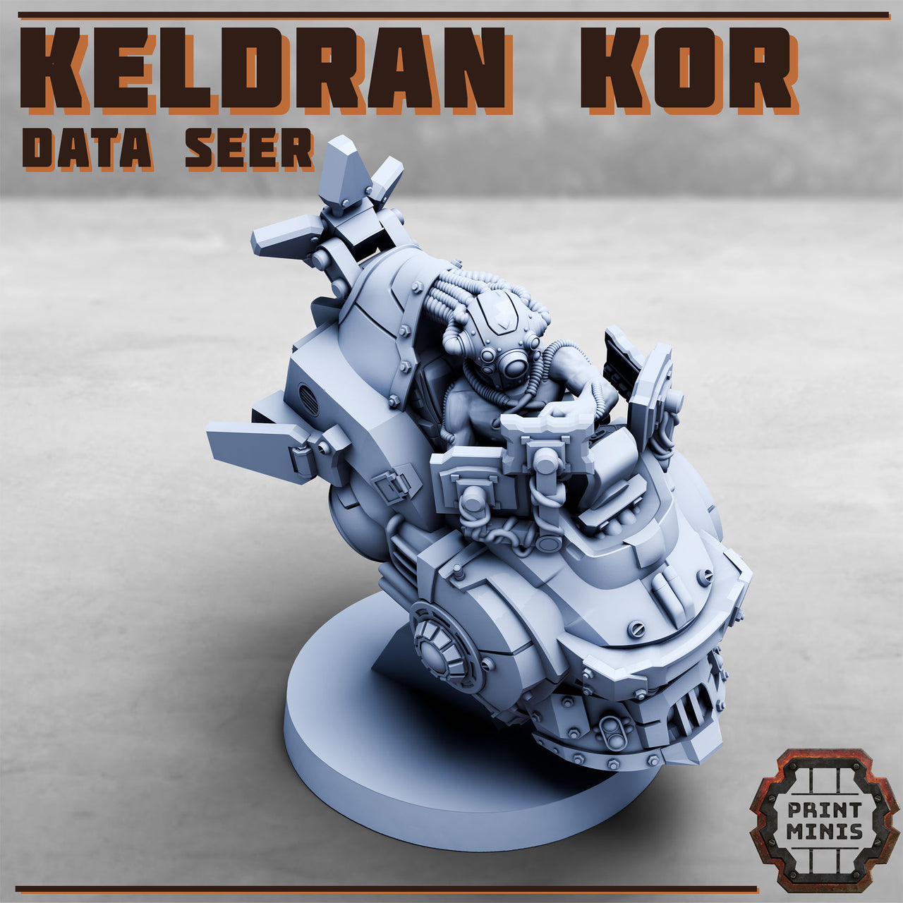Keldran Kor, Data Seer - Print Minis