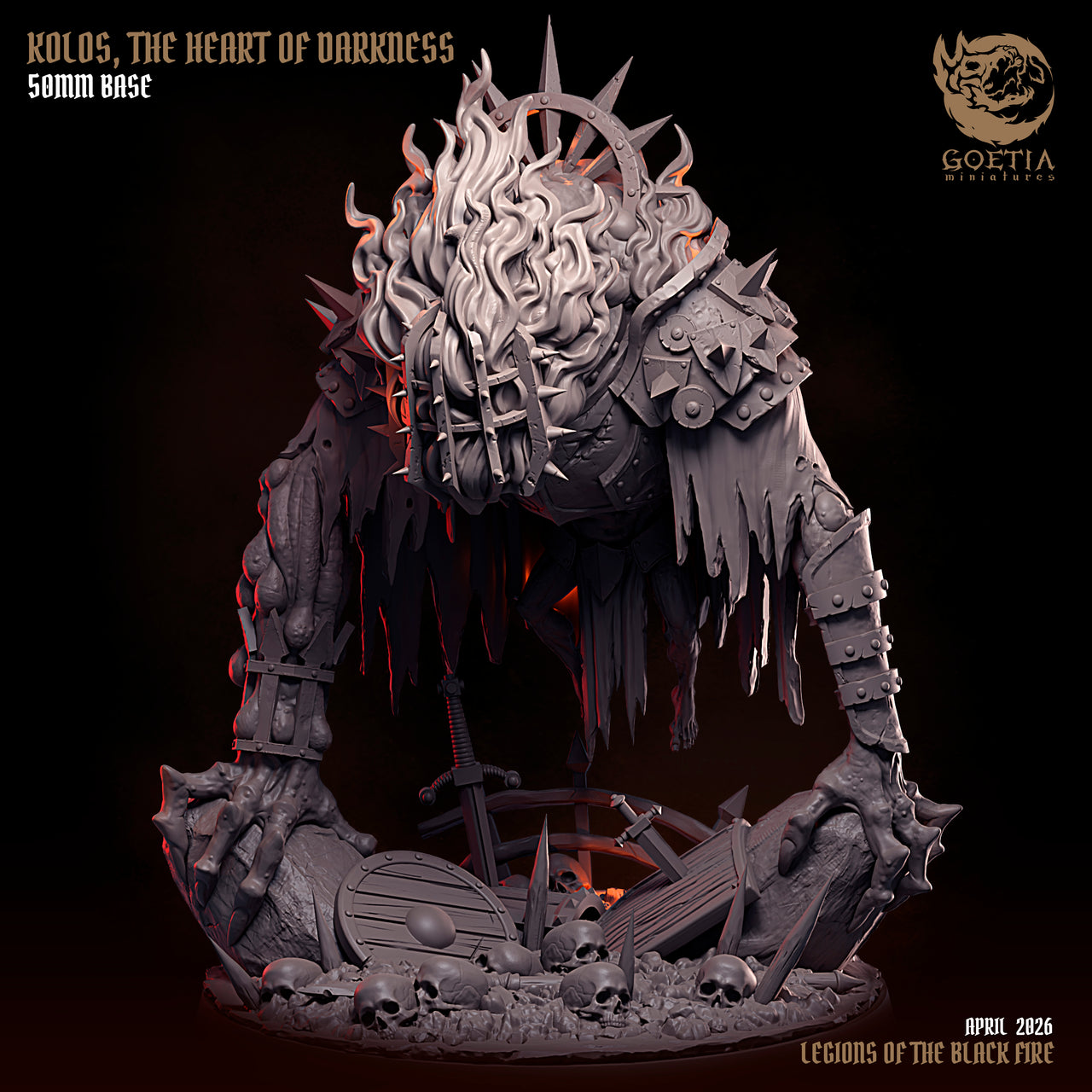 Kolos, The Heart of Darkness. Fire Demon - Goetia Miniatures
