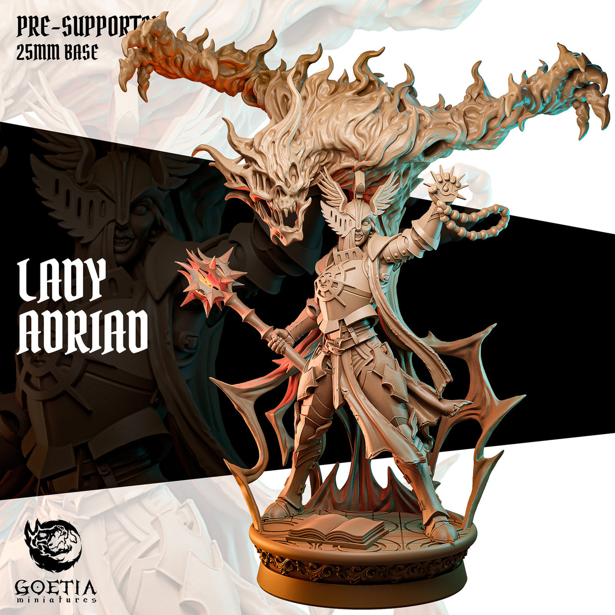 Lady Adriad, Dark Paladin - Goetia Miniatures