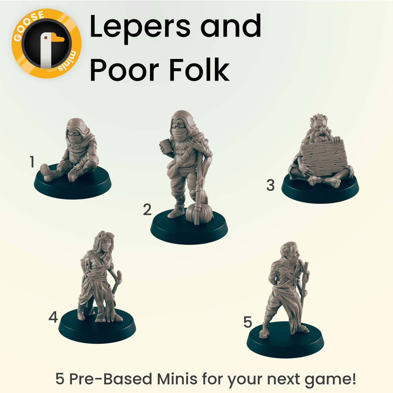 Lepers and Poor Folk - Ec3d | Villagers | Everyday Folk
